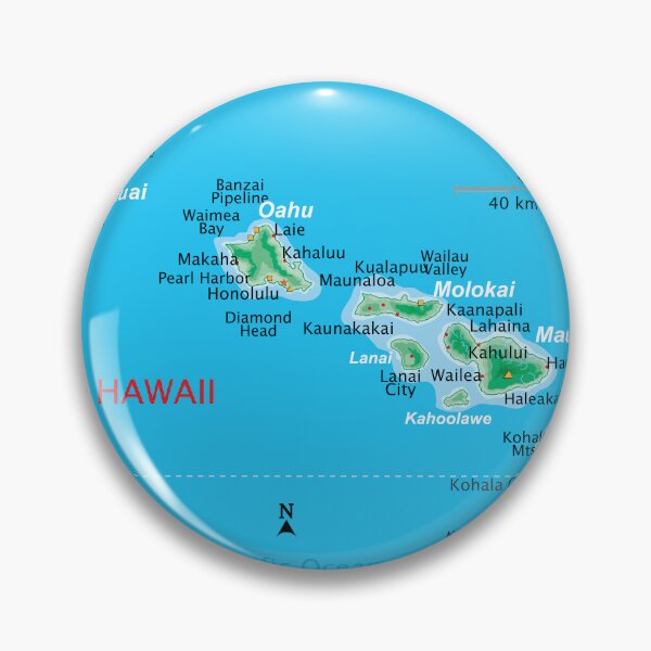 Item preview, Hawaii Island Chain Map – From Kauai to the Big Island designed and sold by WorldAtlas.com.