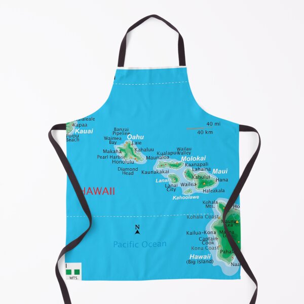 Item preview, Hawaii Island Chain Map – From Kauai to the Big Island designed and sold by WorldAtlas.com.