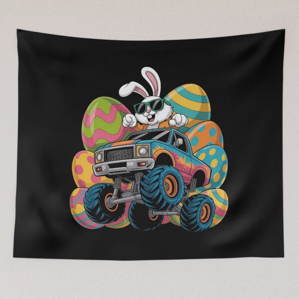 Item preview, Dabbing Bunny Rabbit Monster Truck Easter Egg Boys Dab Dance designed and sold by Morphologiona.