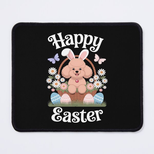 Item preview, Maltipoo Dog Happy Easter Egg Hunt Bunny Ear Easter designed and sold by Morphologiona.