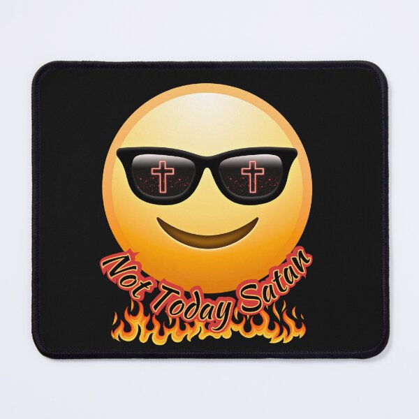Item preview, Not Today Satan (Smiley) designed and sold by Tripp Art Studio.