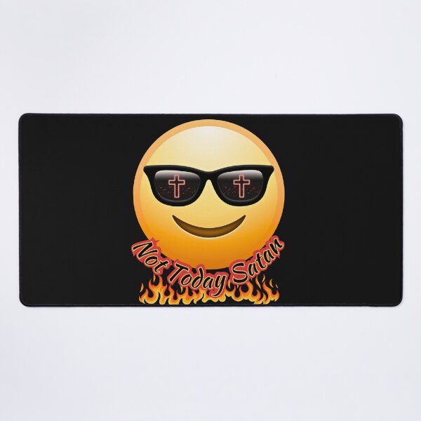 Item preview, Not Today Satan (Smiley) designed and sold by Tripp Art Studio.