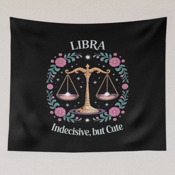 Item preview, Libra Zodiac Astrology Scales Indecisive But Cute designed and sold by FluoroWave.