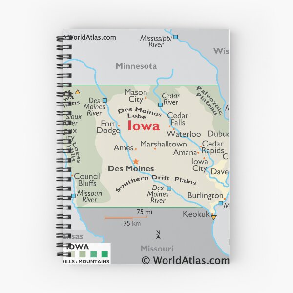 Item preview, State of Iowa Map – Clear & Detailed Overview designed and sold by WorldAtlas.com.