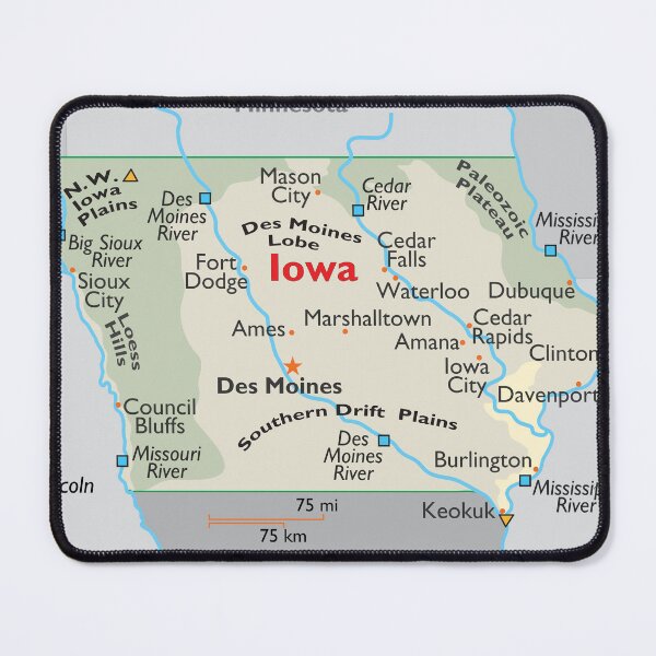 Item preview, State of Iowa Map – Clear & Detailed Overview designed and sold by WorldAtlas.com.