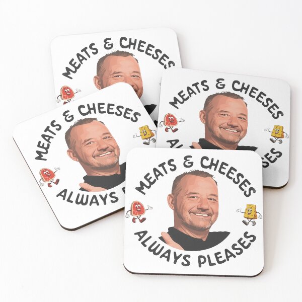 Item preview, Funny Bob Mortimer Quote Meats Cheeses Always Pleases Retro designed and sold by JohnnieRusso.
