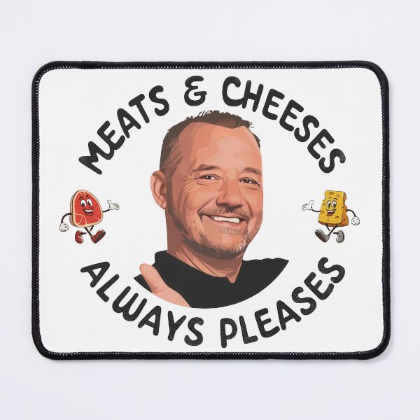 Item preview, Funny Bob Mortimer Quote Meats Cheeses Always Pleases Retro designed and sold by JohnnieRusso.