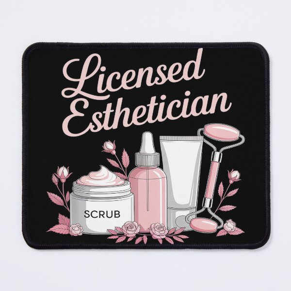 Item preview, Licensed Esthetician Funny Saying Skincare Beauty Therapist designed and sold by FluoroWave.