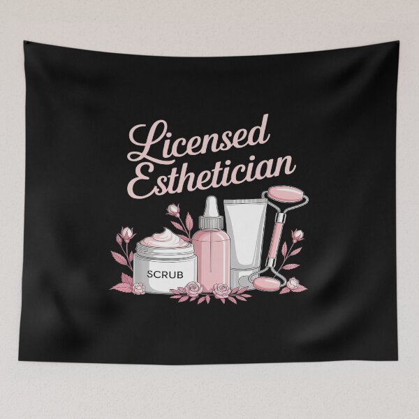 Item preview, Licensed Esthetician Funny Saying Skincare Beauty Therapist designed and sold by FluoroWave.