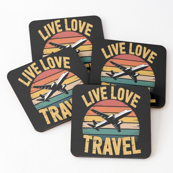 Item preview, Live Love Travel - World Traveler Wanderlust Travel designed and sold by CottonCandyPrin.