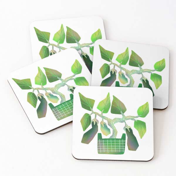 Item preview, Abstract Eggplant – Stylized Botanical Art designed and sold by diaricesalt.