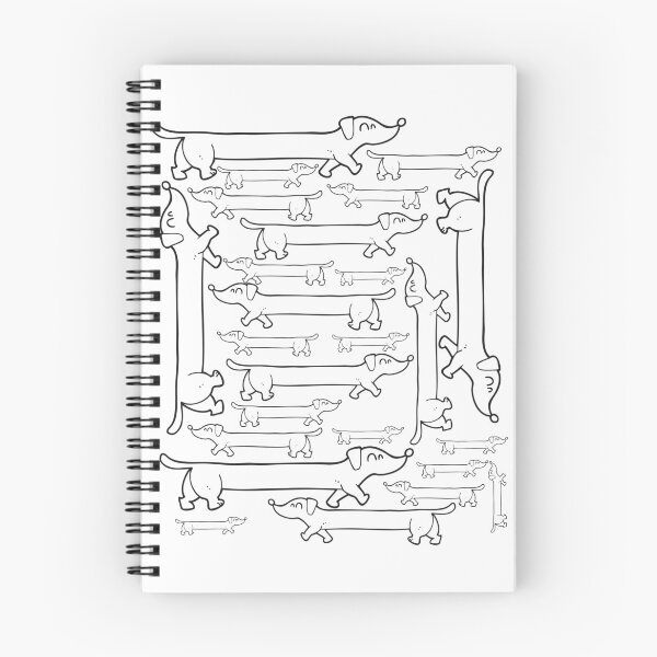 Item preview, Less Whining, More Weinering! B&W Linear Style Sausage Dog Overload Design designed and sold by MirAgi.