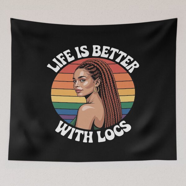 Item preview, Life Is Better With Locs Black Girl Magic Pride designed and sold by FluoroWave.
