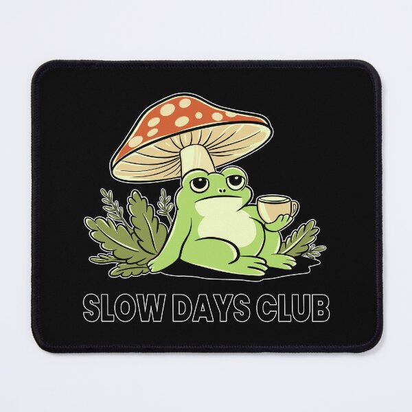 Item preview, Slow Days Club – Relaxed Frog Cozy Illustration designed and sold by Kewessthetic.