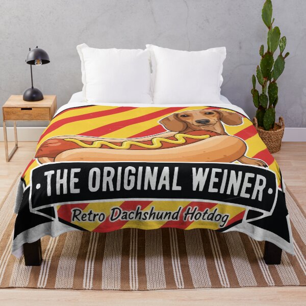 Item preview, The Original Weiner – Retro Dachshund Hotdog designed and sold by Petzzz.