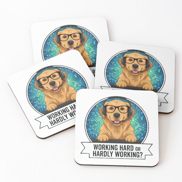 Item preview, Working Hard or Hardly Working? – Golden Retriever IT Pro designed and sold by Petzzz.