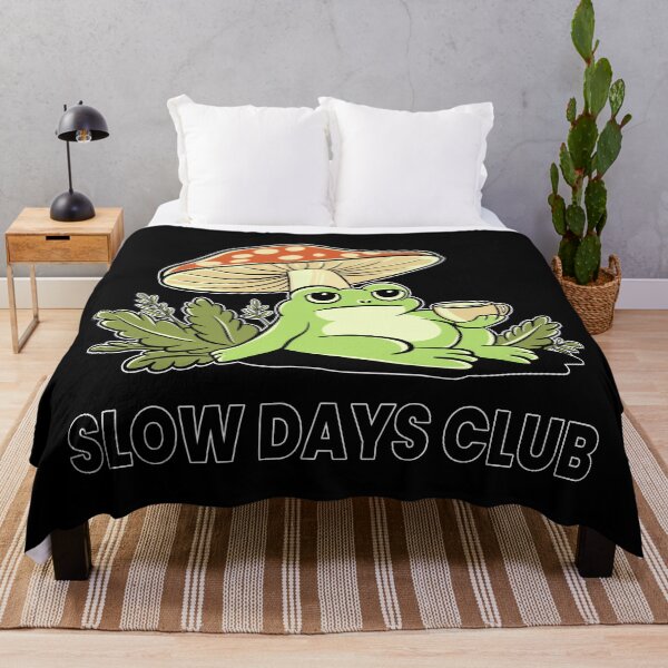Item preview, Slow Days Club – Relaxed Frog Cozy Illustration designed and sold by Kewessthetic.