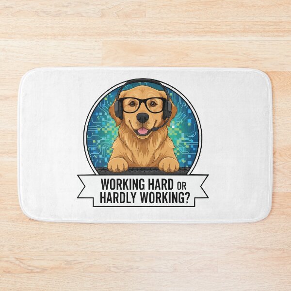 Item preview, Working Hard or Hardly Working? – Golden Retriever IT Pro designed and sold by Petzzz.