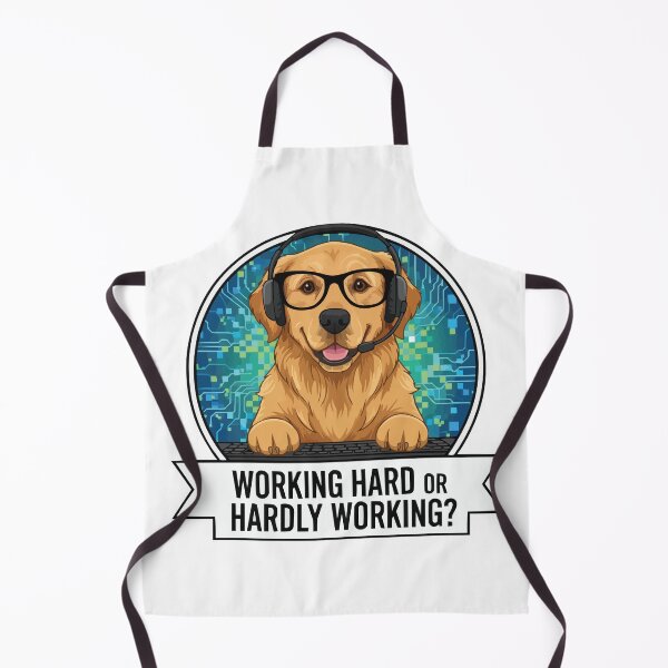 Item preview, Working Hard or Hardly Working? – Golden Retriever IT Pro designed and sold by Petzzz.