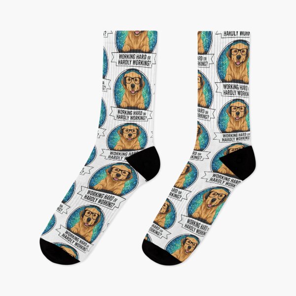 Item preview, Working Hard or Hardly Working? – Golden Retriever IT Pro designed and sold by Petzzz.