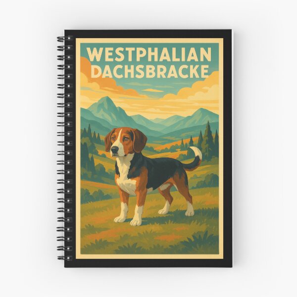 Item preview, Westphalian Dachsbracke Countryside Art designed and sold by Flying Doggo.