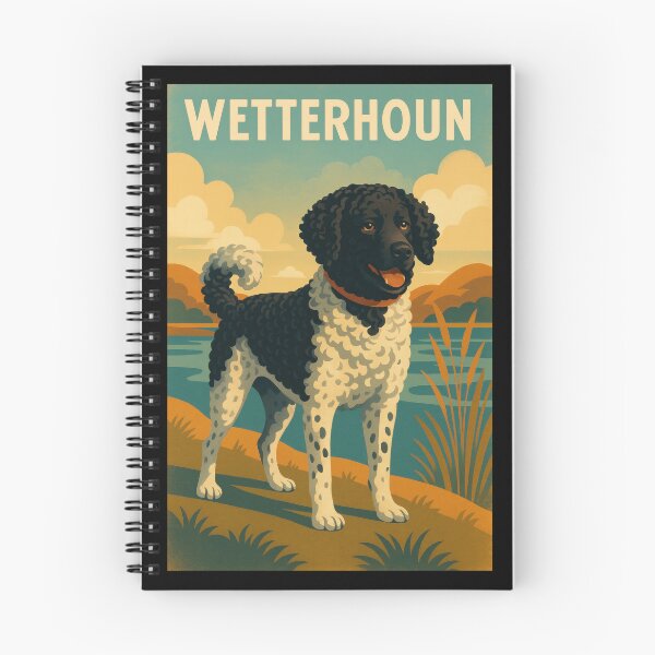 Item preview, Wetterhoun Lakeside Vintage Art designed and sold by Flying Doggo.