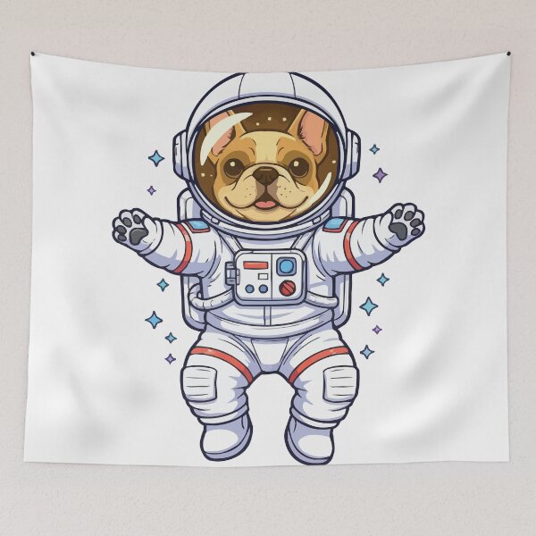 Item preview, One Small Step for Dog – Frenchie Astronaut in Space designed and sold by Petzzz.