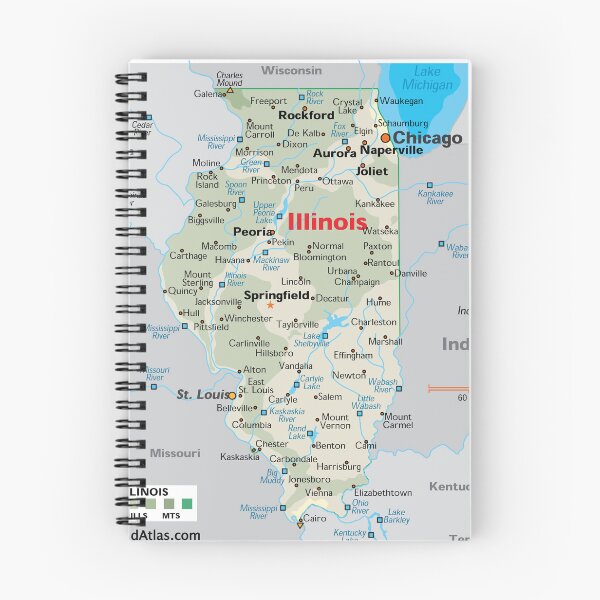Item preview, State of Illinois Map – Chicago, Springfield & Beyond designed and sold by WorldAtlas.com.