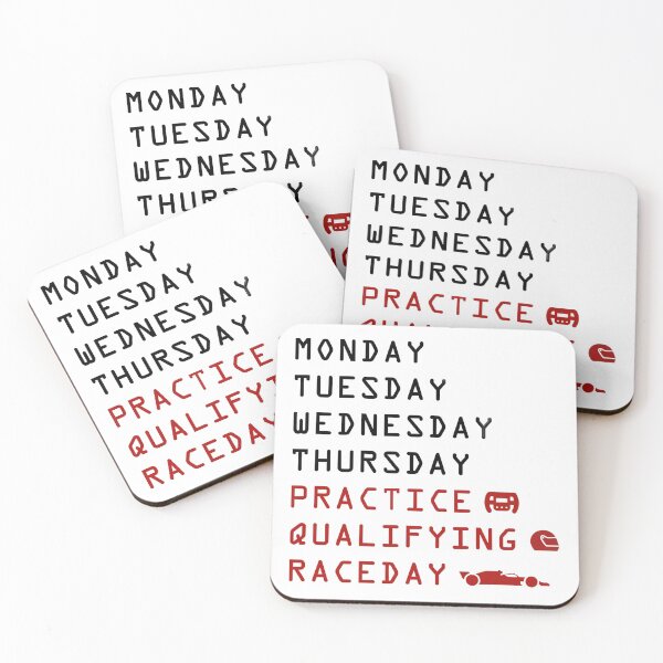 Item preview, Modern F1 Racing Cars F1 Race Week Formula Schedule designed and sold by JohnnieRusso.