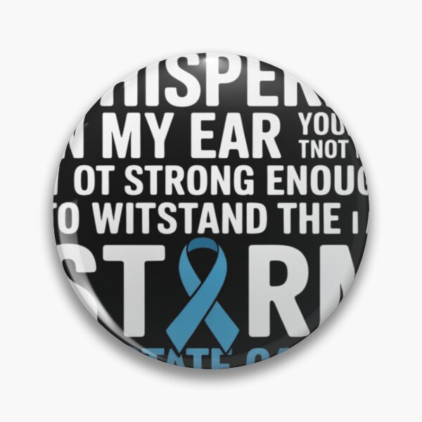Item preview, I am the storm Light Blue Ribbon Prostate Cancer Awareness designed and sold by Dolostope.