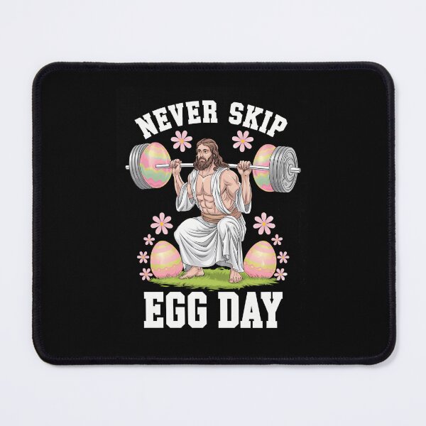 Item preview, Never Skip Egg Day Funny Easter Jesus Leg Day Gym designed and sold by Morphologiona.