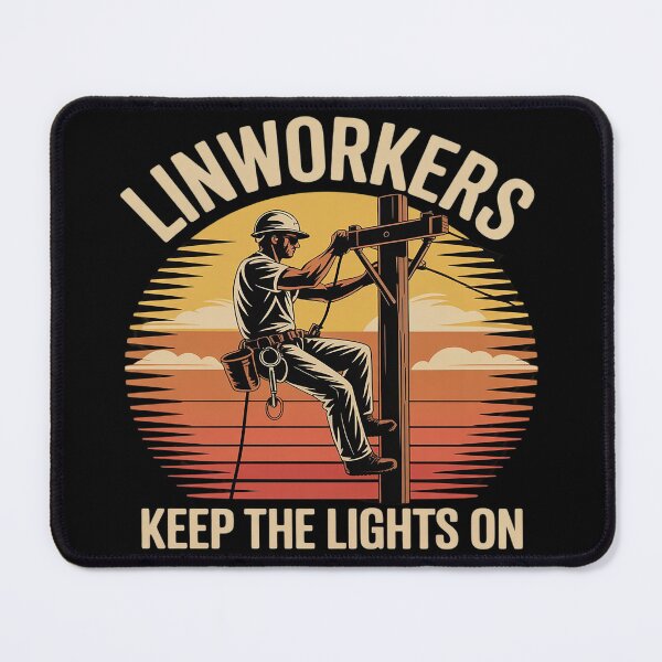 Item preview, Linemen Keep the Lights On Utility Worker designed and sold by Voidbinder.