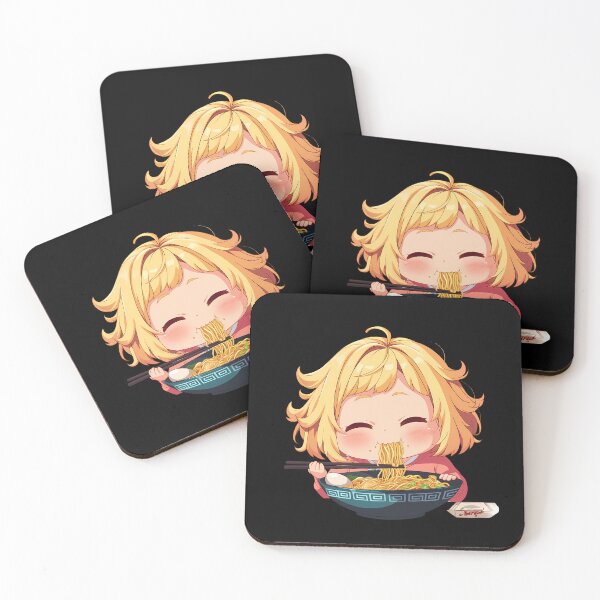 Item preview, Nanami Mami Rent A Girlfriend Ramen Kawaii Chibi Blonde Hair Anime Girl designed and sold by Raslbazola.