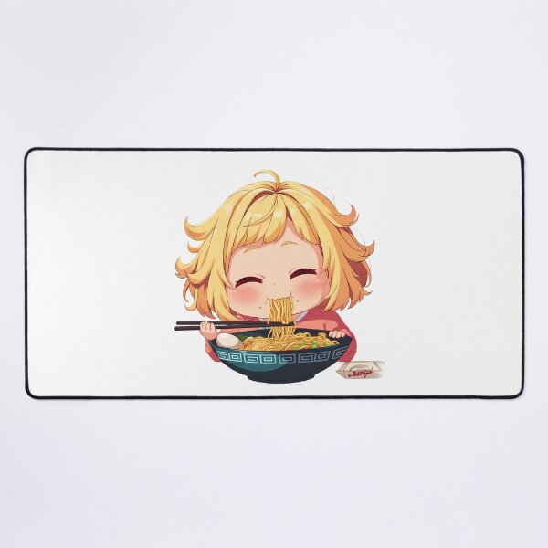 Item preview, Nanami Mami Rent A Girlfriend Ramen Kawaii Chibi Blonde Hair Anime Girl designed and sold by Raslbazola.