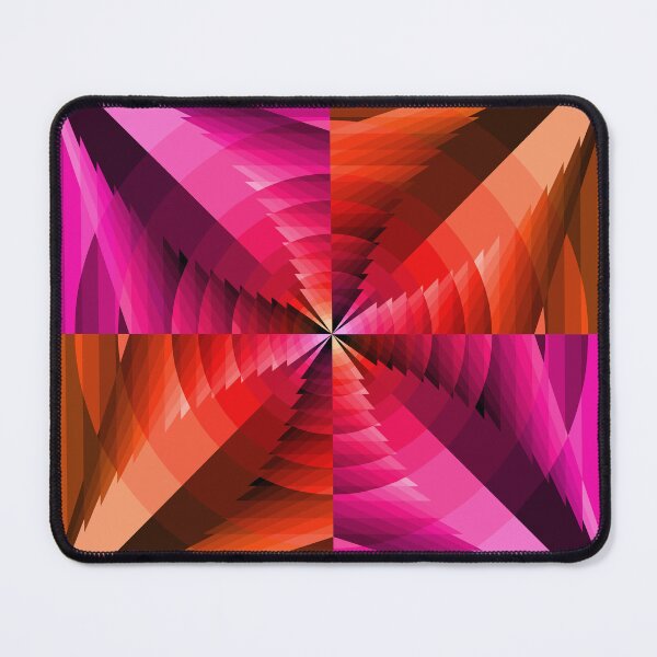 Item preview, Asymmetric Geometric Abstraction in Orange and Pink designed and sold by DDJust4U.