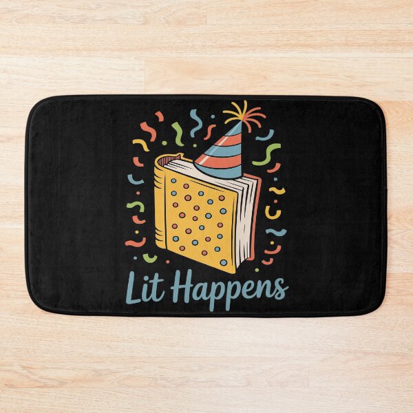 Item preview, Lit Happens Book Party Hat Confetti Funny Literary Pun designed and sold by Voidbinder.