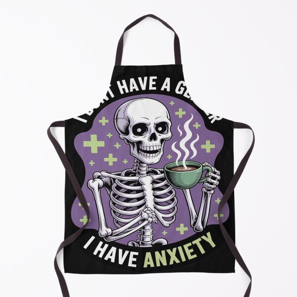 Item preview, I dont Have A Gender I Have Anxiety Skeleton Nonbinary Pride designed and sold by Dolostope.