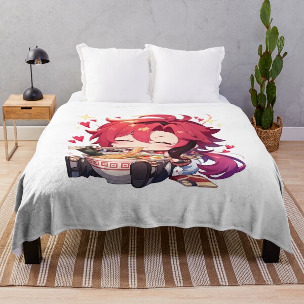 Item preview, Shikanoin Heizou Genshin Impact Ramen Kawaii Chibi Red Hair Game Cute Bowl designed and sold by Raslbazola.