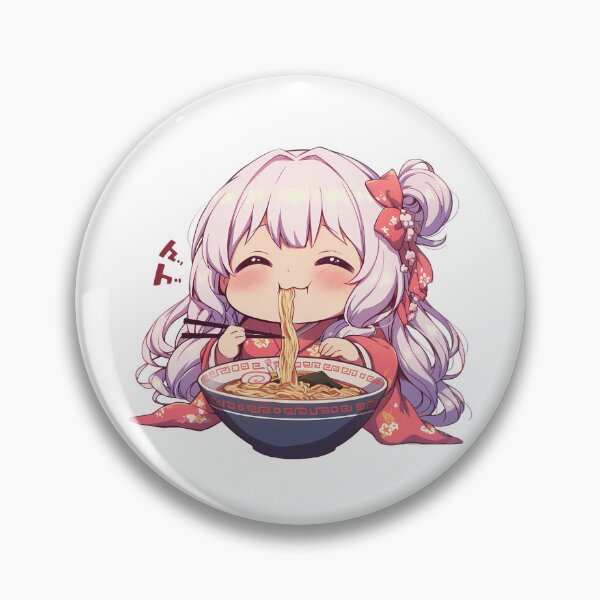 Item preview, Nagisa Momoe Magia Record Ramen Kawaii Chibi White Hair Anime Girl Cute designed and sold by Raslbazola.