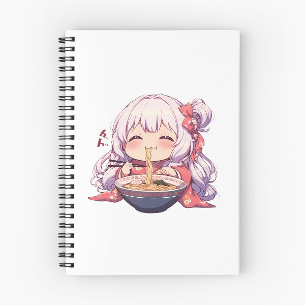 Item preview, Nagisa Momoe Magia Record Ramen Kawaii Chibi White Hair Anime Girl Cute designed and sold by Raslbazola.