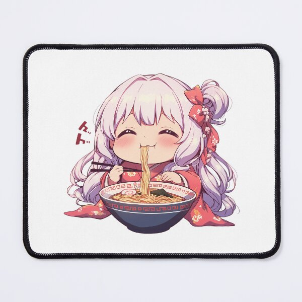 Item preview, Nagisa Momoe Magia Record Ramen Kawaii Chibi White Hair Anime Girl Cute designed and sold by Raslbazola.