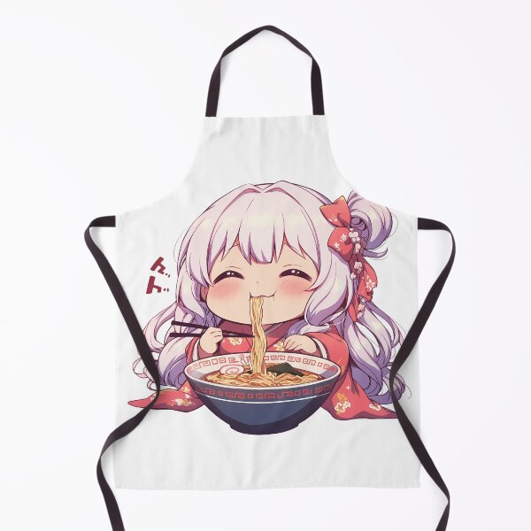 Item preview, Nagisa Momoe Magia Record Ramen Kawaii Chibi White Hair Anime Girl Cute designed and sold by Raslbazola.