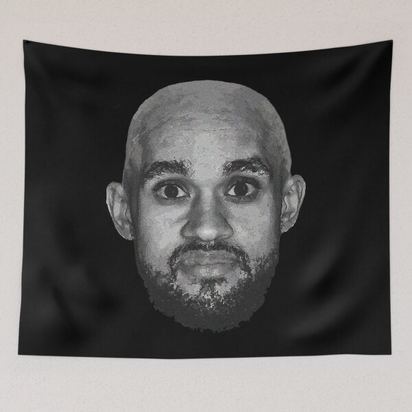 Item preview, Bald Derrick White Funny Face designed and sold by aivitafajanm.