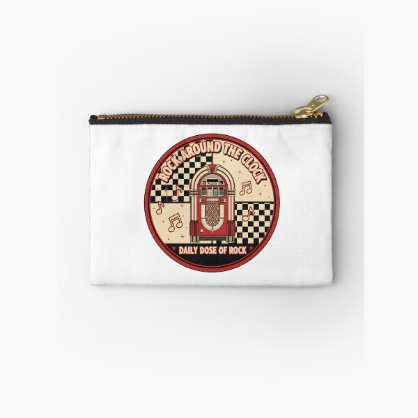 Item preview, Rock Around the Clock: Vintage Jukebox Retro Music Poster designed and sold by DailyVibesMerch.