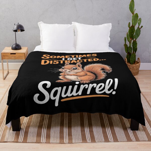 Item preview, Funny Squirrel Animal Sometimes I get Distracted… Squirrel! designed and sold by MyzoToyota.