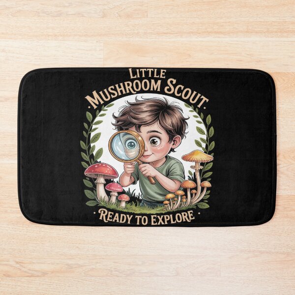 Item preview, Little Mushroom Scout Ready to Explore Forest Squad designed and sold by Voidbinder.