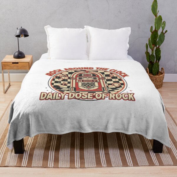 Item preview, Rock Around the Clock: Vintage Jukebox Retro Music Design designed and sold by DailyVibesMerch.