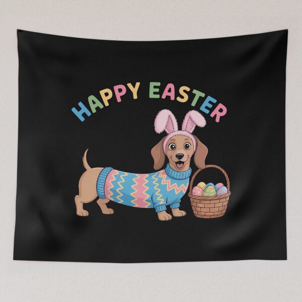 Item preview, Weiner Daschund Happy Easter designed and sold by Morphologiona.