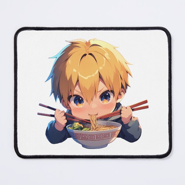 Item preview, Masaomi Kida Durarara Anime Kawaii Ramen Chibi Lively Joyful Noodle Moment designed and sold by Raslbazola.