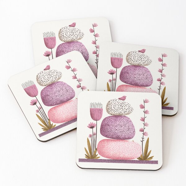 Item preview, Stacked Stones and Flowers designed and sold by nikoart001.